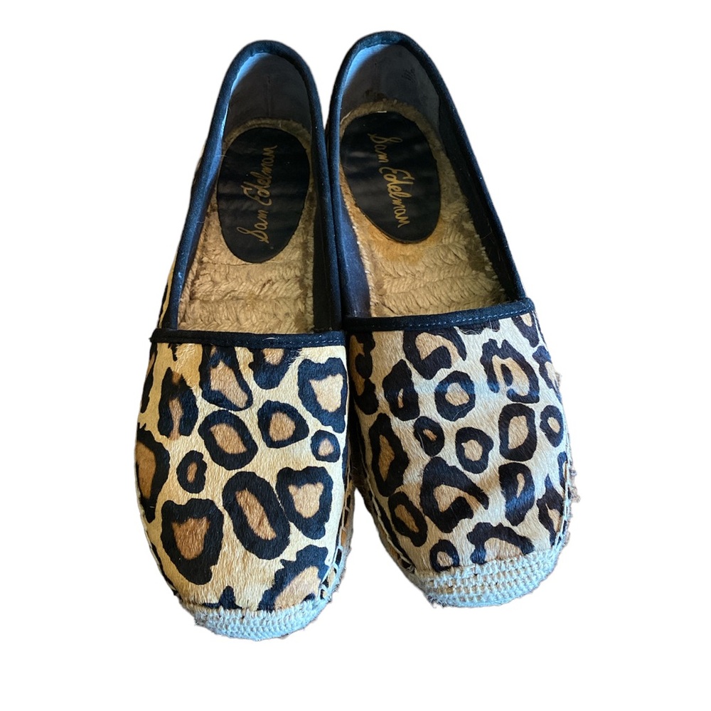Sam Edelman Loraine leopard espadrille flats